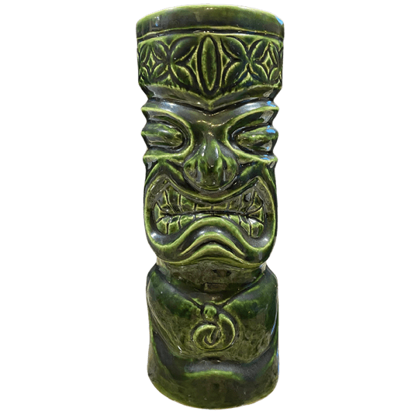 Front - Carson Tiki Mug - TikiRob (MauiTiki) - Gloss Green Edition