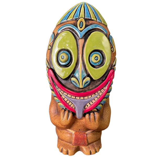 Oceanic Arts PNG Mask Mug - TikiRob - Limited Edition (Green Eyes)