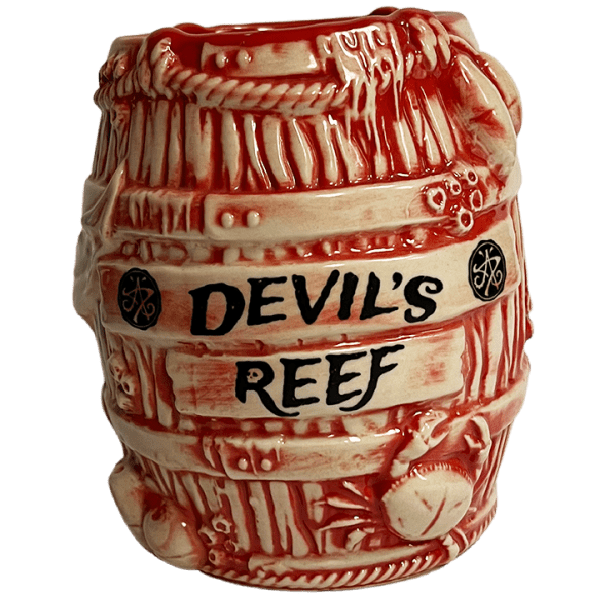 Front - Debris Rum Barrel Mug - Devil's Reef - Red Edition
