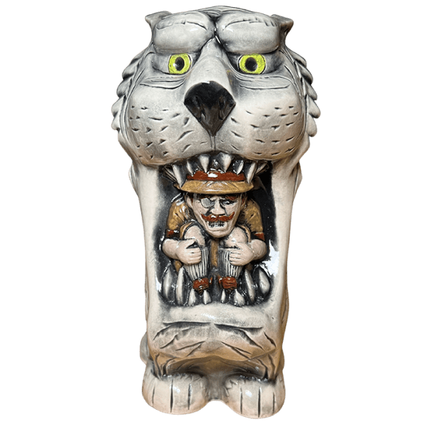 Front - Tiger Snack Mug - Lost Temple Traders - White Edition