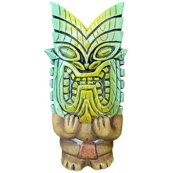 Front - BigToe Tiki Mask Mug - TikiRob - 3rd Edition (Green)