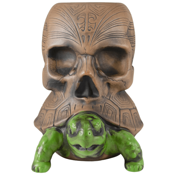 Front - The Passenger Tortoise Skull Mug - Tiki Farm - 2nd Edition (GreenBrown)