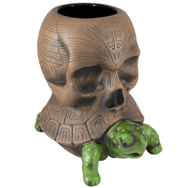 Side - The Passenger Tortoise Skull Mug - Tiki Farm - 2nd Edition (GreenBrown)