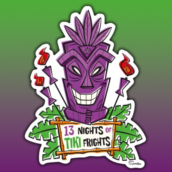 13 Nights of Tiki Frights Sticker