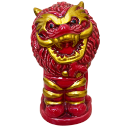Front - Lunar Lion Mug - Lost Temple Traders - Red Edition