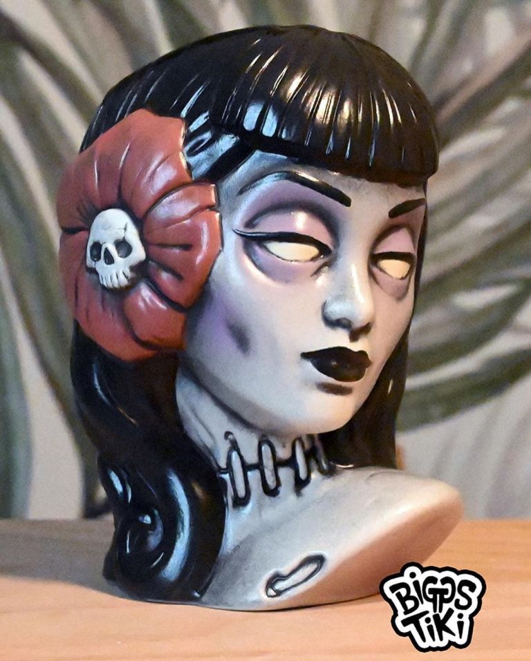 Goth Girl Edition of Glamour Ghoul Cocktail Mug By Biggs Studio