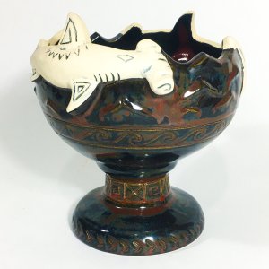 Shima Ceramics Shark Bowl