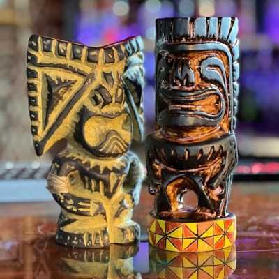 Tiki Mugs By Woody Miller Art