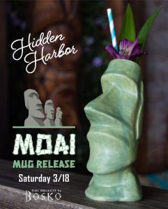 Moai Mug Release From Hidden Harbor And Tiki Bosko
