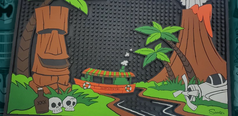Tiki River Cruise Bar Mat Preorder