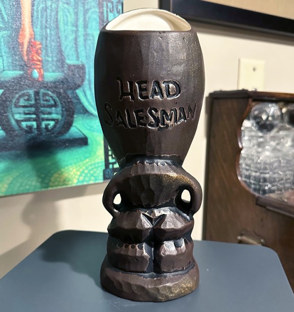 1st Edition Head Salesman Mug By Tiki Diablo And Lost Temple Traders [100% Net Proceeds Go To Hawaii Fire Relief] Back