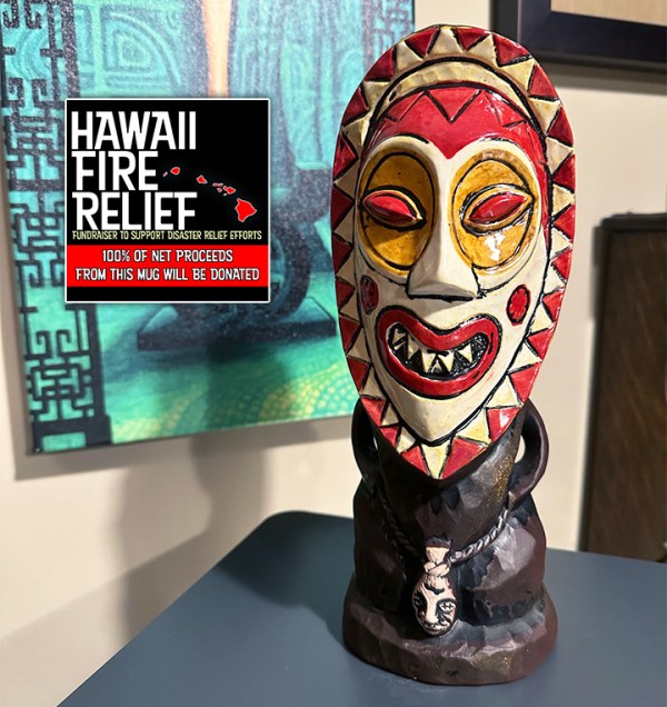 1st Edition Head Salesman Mug By Tiki Diablo And Lost Temple Traders [100% Net Proceeds Go To Hawaii Fire Relief] Front
