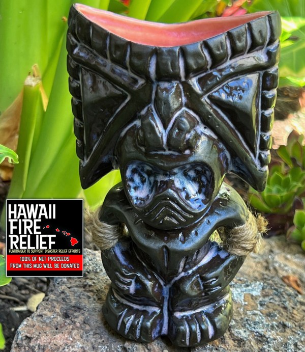 Cool Blue Kane Tiki Mug From Woody Miller [100% Net Proceeds Go To Hawaii Fire Relief]