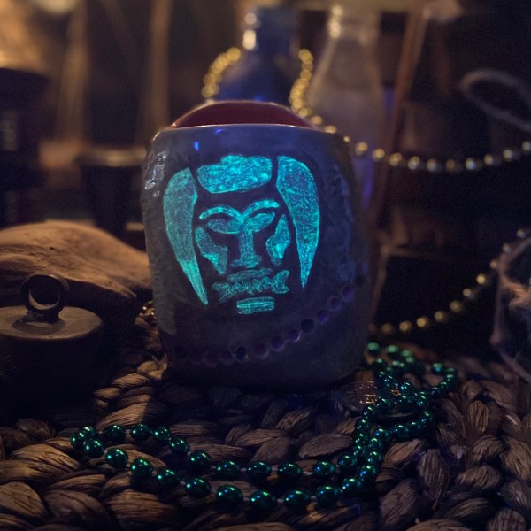 Glow-in-the-dark Blood Pendant Mug By The Tiki Texan Boutique [100% Net Proceeds Go To Hawaii Fire Relief] Back