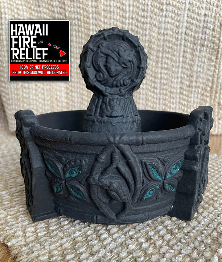 Jeff Granito's Calling All Spirits Bowl By Tikiland Trading Co.[100% Net Proceeds Go To Hawaii Fire Relief]