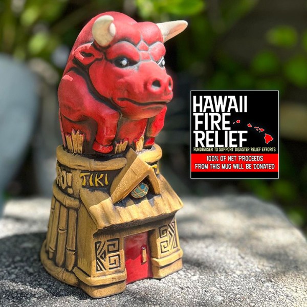 Maui 3 Edition Toro, Toro Raging Bull Mug For Tiki Ti [100% Net Proceeds Go To Hawaii Fire Relief]