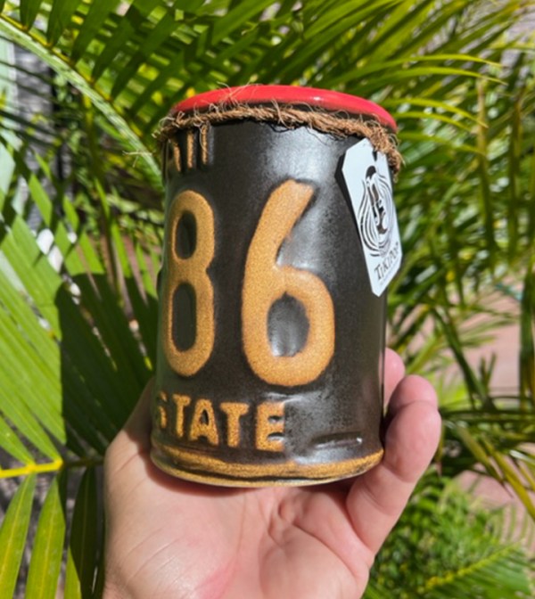 Maui Strong Hawaii License Plate Mug From TikiPop Beachbumz [100% Net Proceeds Go To Hawaii Fire Relief] Side