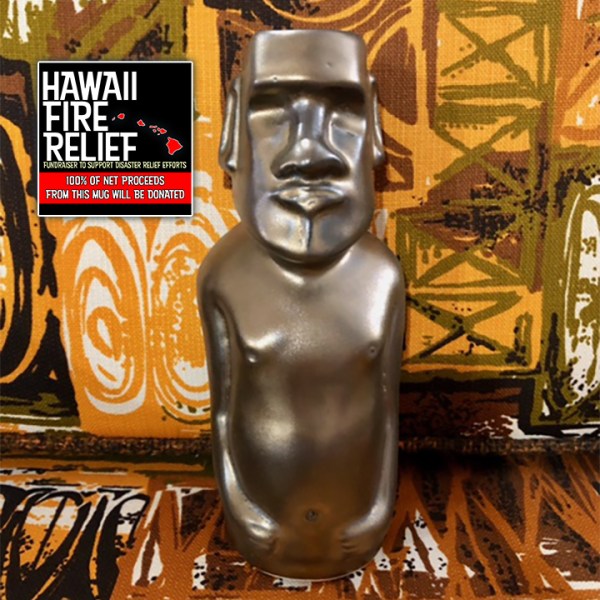 New Year's Eve Gold Moai From Max's South Seas Hideaway [100% Net Proceeds Go To Hawaii Fire Relief]