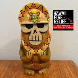 One-of-a-kind TikiRob Skull Mask Mug With Candle [100% Net Proceeds Go To Hawaii Fire Relief]