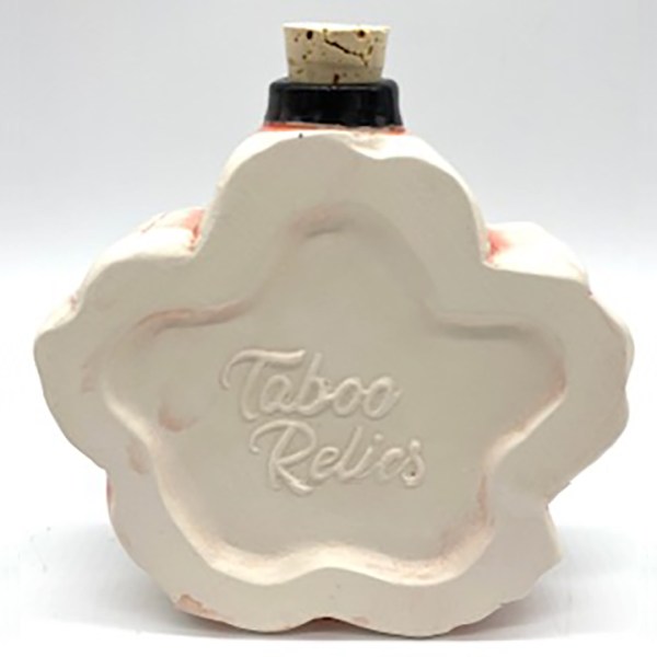 Peaches & Cream Hibiscus Flask By Taboo Relics [100% Net Proceeds Go To Hawaii Fire Relief] Back