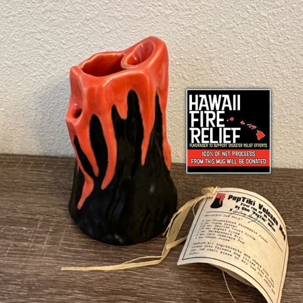 PopTiki Volcano Mug [100% Net Proceeds Go To Hawaii Fire Relief]