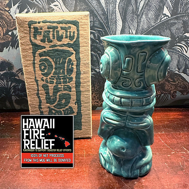 RARE Original Fatutu Mug By Tiki tOny [100% Net Proceeds Go To Hawaii Fire Relief]