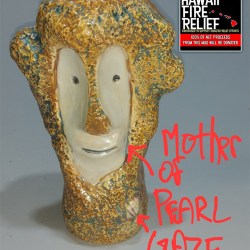 Sea Sponge Tiki Bob Mug In Mother Of Pearl Glaze By Bertiki [100% Net Proceeds Go To Hawaii Fire Relief]