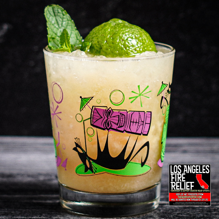 Mai Tai Naughty Cat Glass Green