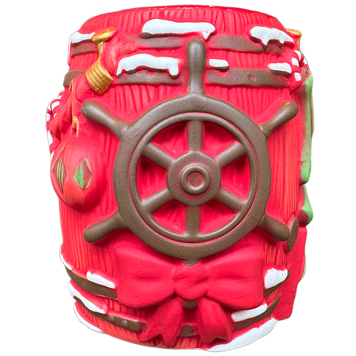 Back - Holiday Rum Barrel Mug - Trader Sam's Enchanted Tiki Bar - 1st Edition