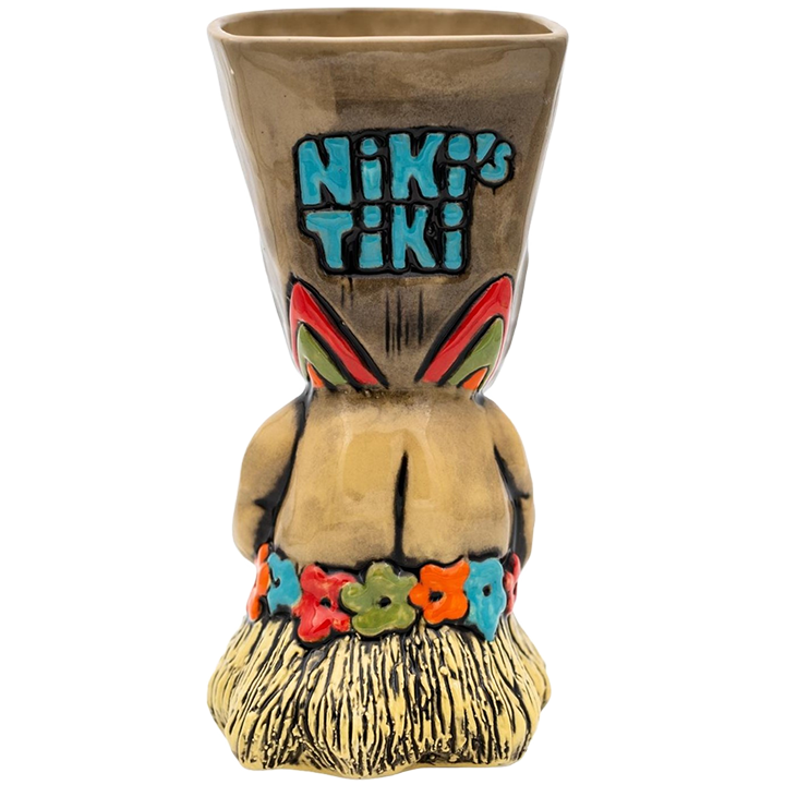 Belly Warrior Tiki Mug - Niki's Tiki - 1st Edition - Back