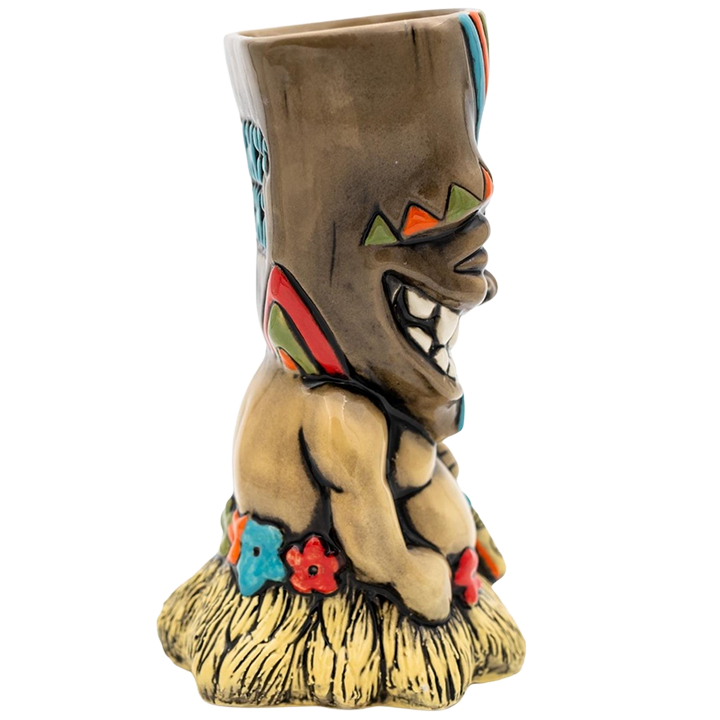 Belly Warrior Tiki Mug - Niki's Tiki - 1st Edition - Side
