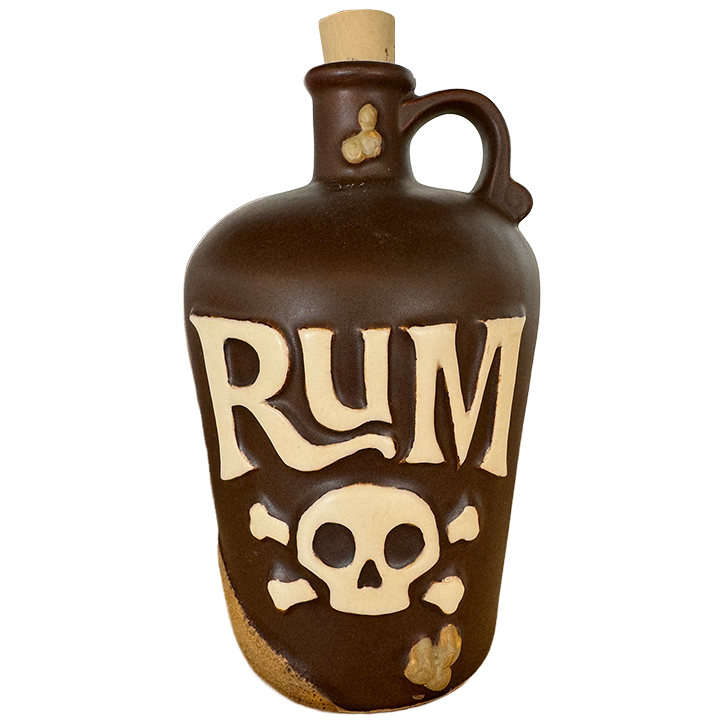 Front - SQUID's Rum Jug Mug - Lost Temple Traders - 2nd Edition (Walnut Driftwood)