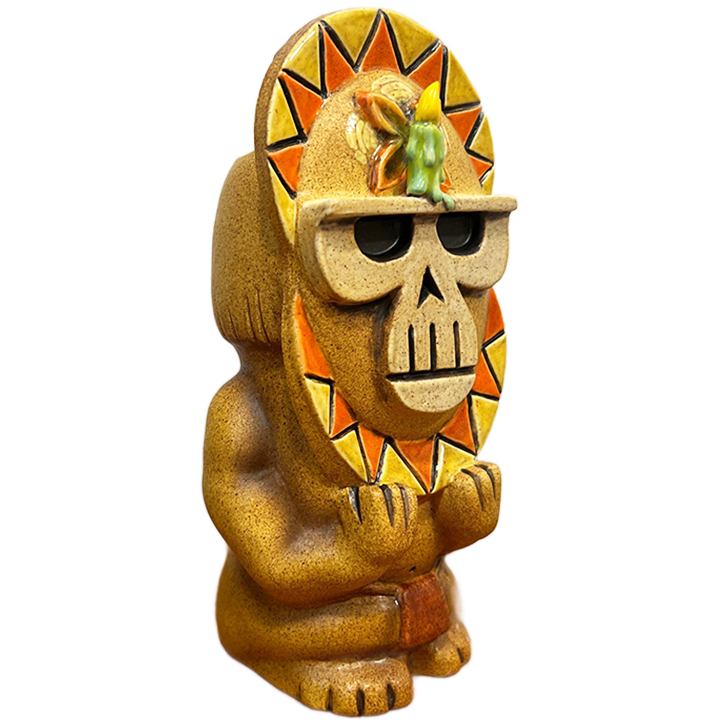 Halloween Skull Mask Mug - TikiRob - Candle Edition - Angle