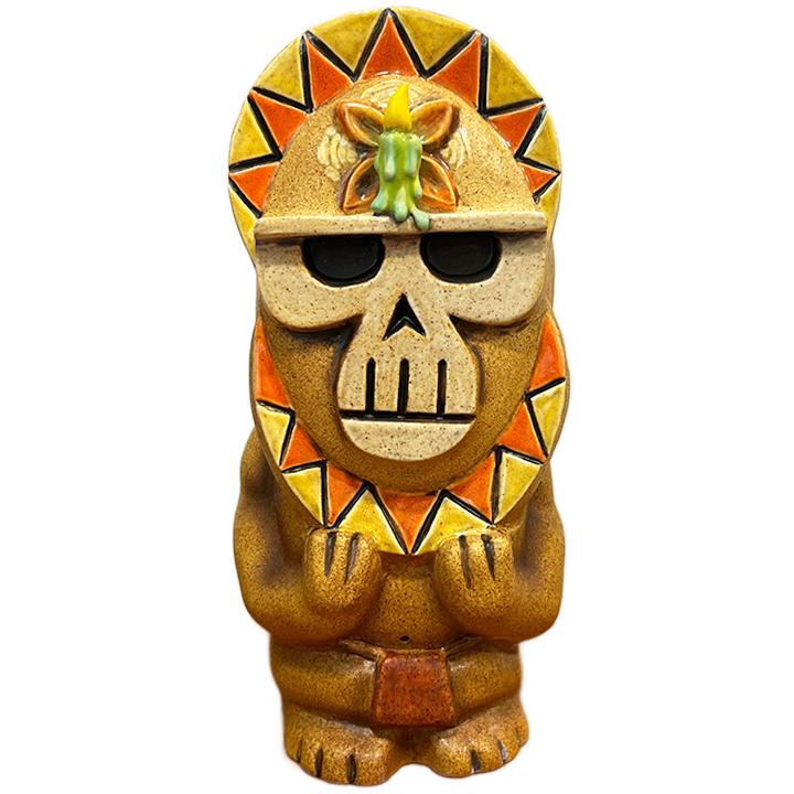 Halloween Skull Mask Mug - TikiRob - Candle Edition - Front