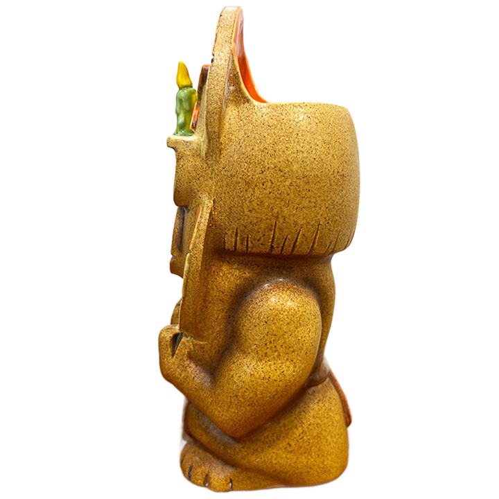 Halloween Skull Mask Mug - TikiRob - Candle Edition - Side