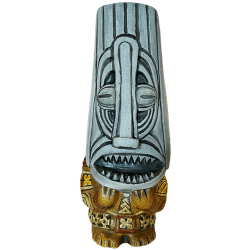 Hollywood House Of Riverside Mask Mug - TikiRob - One-Of-A-Kind Super Carved Edition - Front