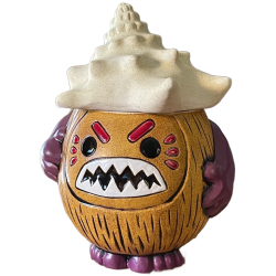 Kakamora 2.0 Mug - TikiRob - Angry With Conch Shell Hat - Front