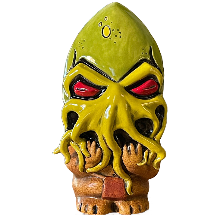 Kraken Mask Mug - TikiRob - Limited Edition - Front (Green Variant)