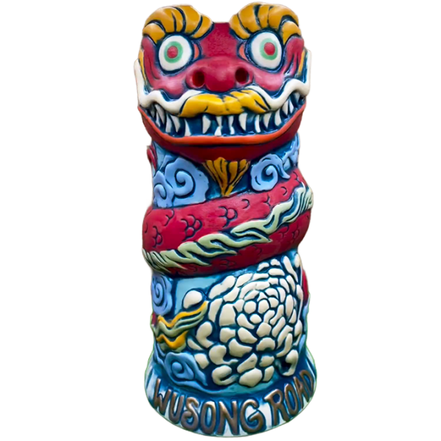 Lowtiki's Lunar New Year Dragon Mug – Wusong Road – Lacquer Red