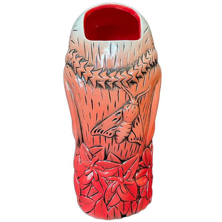Ōpe’ape’a Mug - Lowtiki - Holiday Red Edition - Back