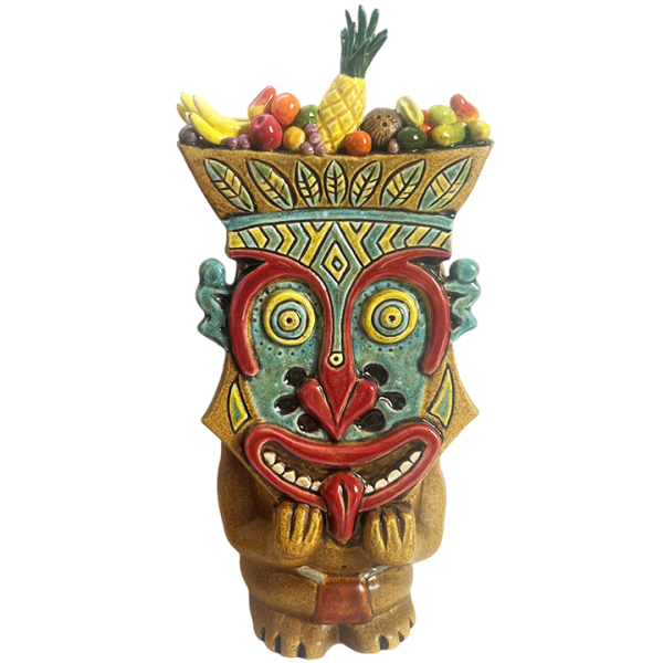 Rongo Mask Mug - TikiRob - Fruit Basket Edition - Front