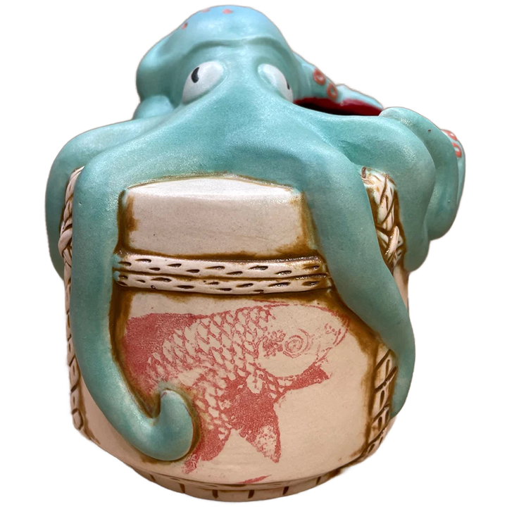 Sake Squid Mug - Lowtiki - Fish Edition - Front