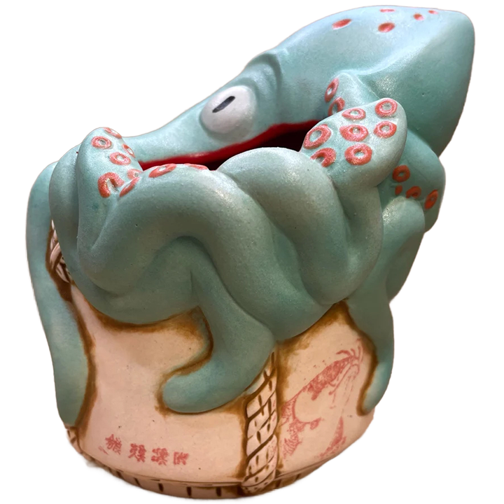 Sake Squid Mug - Lowtiki - Fish Edition - Side