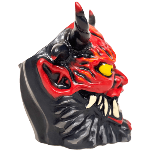 Shuten Doji Demon Mug - Shima Ceramics - Red Edition - Side