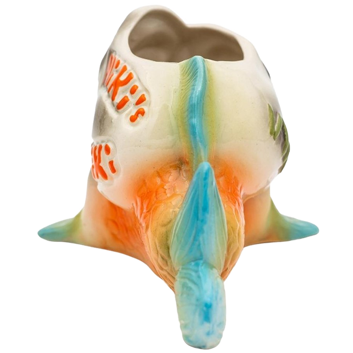 Skullhead Fish Mug - Niki's Tiki - 1st Edition - Back