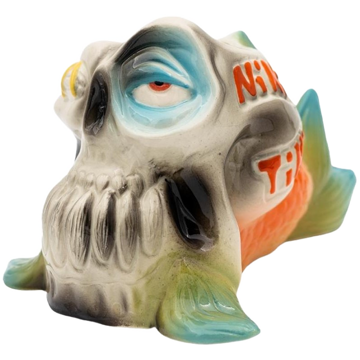 Skullhead Fish Mug - Niki's Tiki - 1st Edition - Front