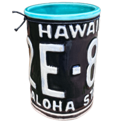 Hawaiian License Plate Mug - Beachbumz - GlossBlue Turqoise Edition - Front