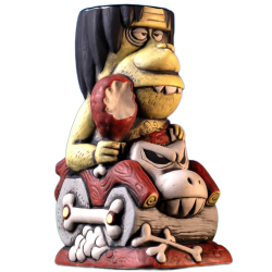 Cro-Mag Cruiser Mug By Derek Yaniger - Tiki Farm - 1st Edition - Angle