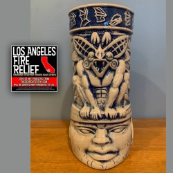 Bat Guardian (Camazotz) Mug By Tiki Shark - Limited Blue Edition [100% Net Proceeds Go To Los Angeles Relief] - front