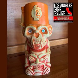 LOW NUMBER! 5 Tiki Underground 3rd Anniversary Mug (Orange) [100% Net Proceeds Go To Los Angeles Relief] - front